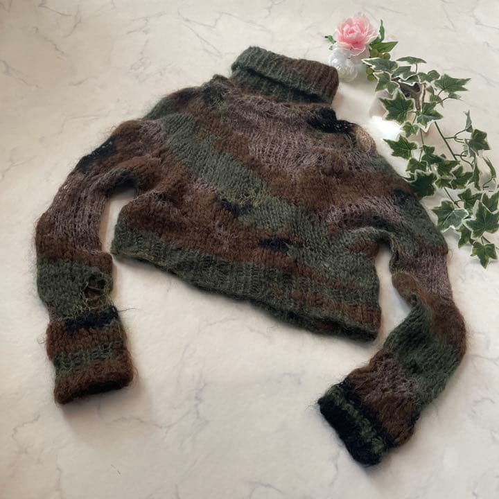 ♡ジュンヤワタナベコムデギャルソン♡06AW カモフラ タートルネックニ