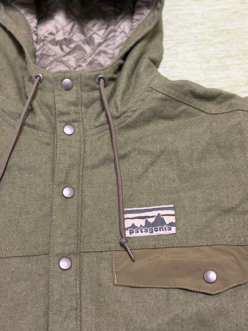 patagonia 40周年記念 フード付きマウンテンパーカー オリーブ M