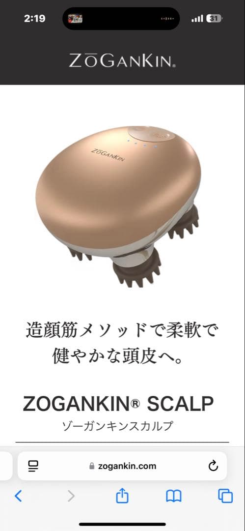 ZOGANKIN SCALP ゴールド ZOGANKIN SCALP（ゾーガンキンスカルプ） | ZOGANKIN