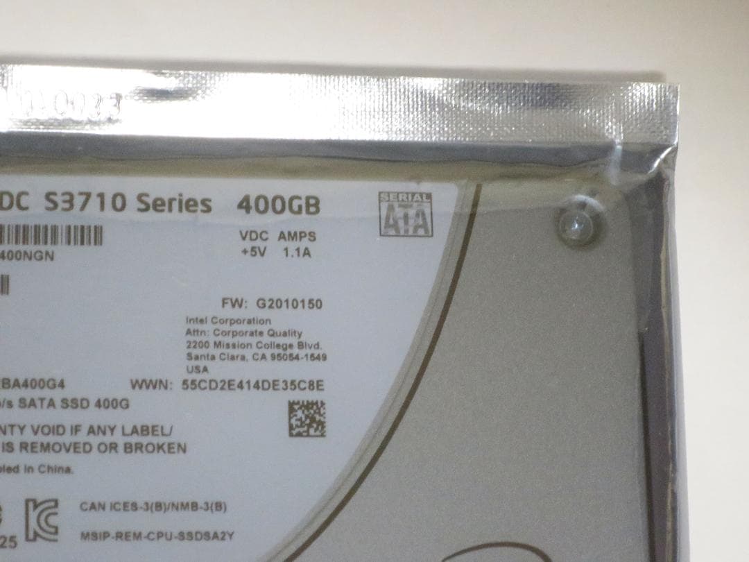 新品未開封 Intel SSD DC S3710 Series 400GB