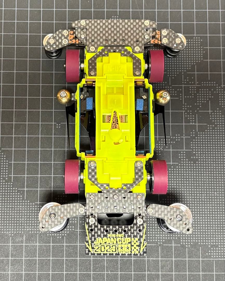 ミニ四駆 完成品 MSフレキ サンダーショット イエロー 黄色 ブラック