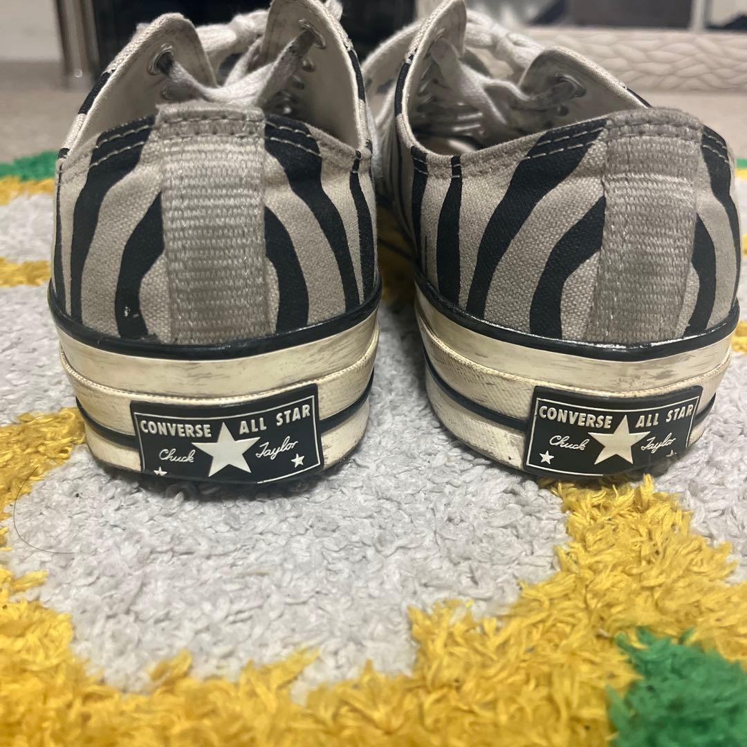 チャックテイラー 希少 ゼブラ柄 converse ct70 ローカット - メルカリ