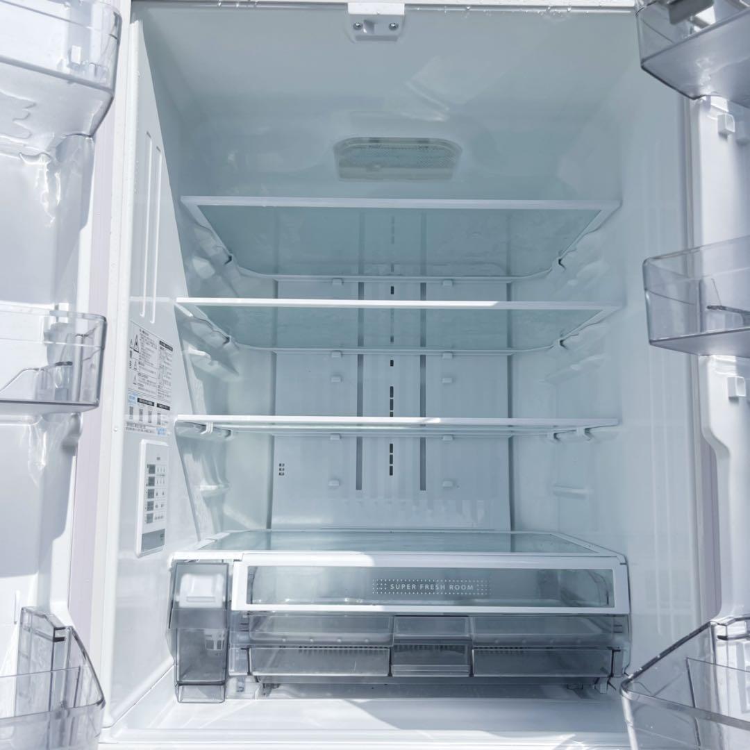 取付無料！東芝 ベジータ 真ん中野菜室おしゃれホワイト6ドア冷蔵庫！洗濯機