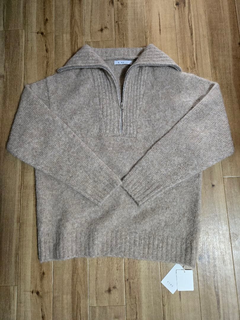 ETRE TOKYO ハーフジップアルパカニットプルオーバー - メルカリ