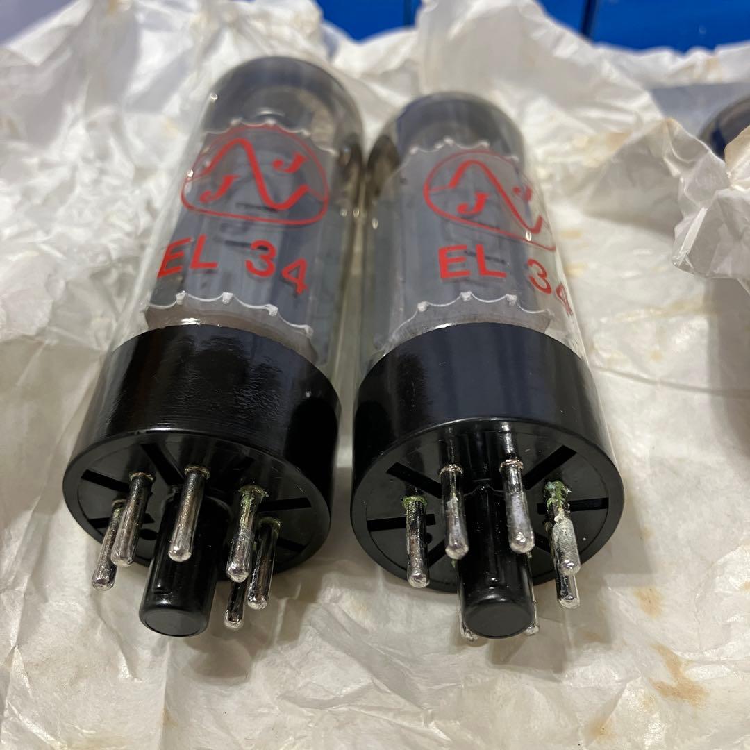 JJ EL34 真空管 マッチドペア×2セット 計4本