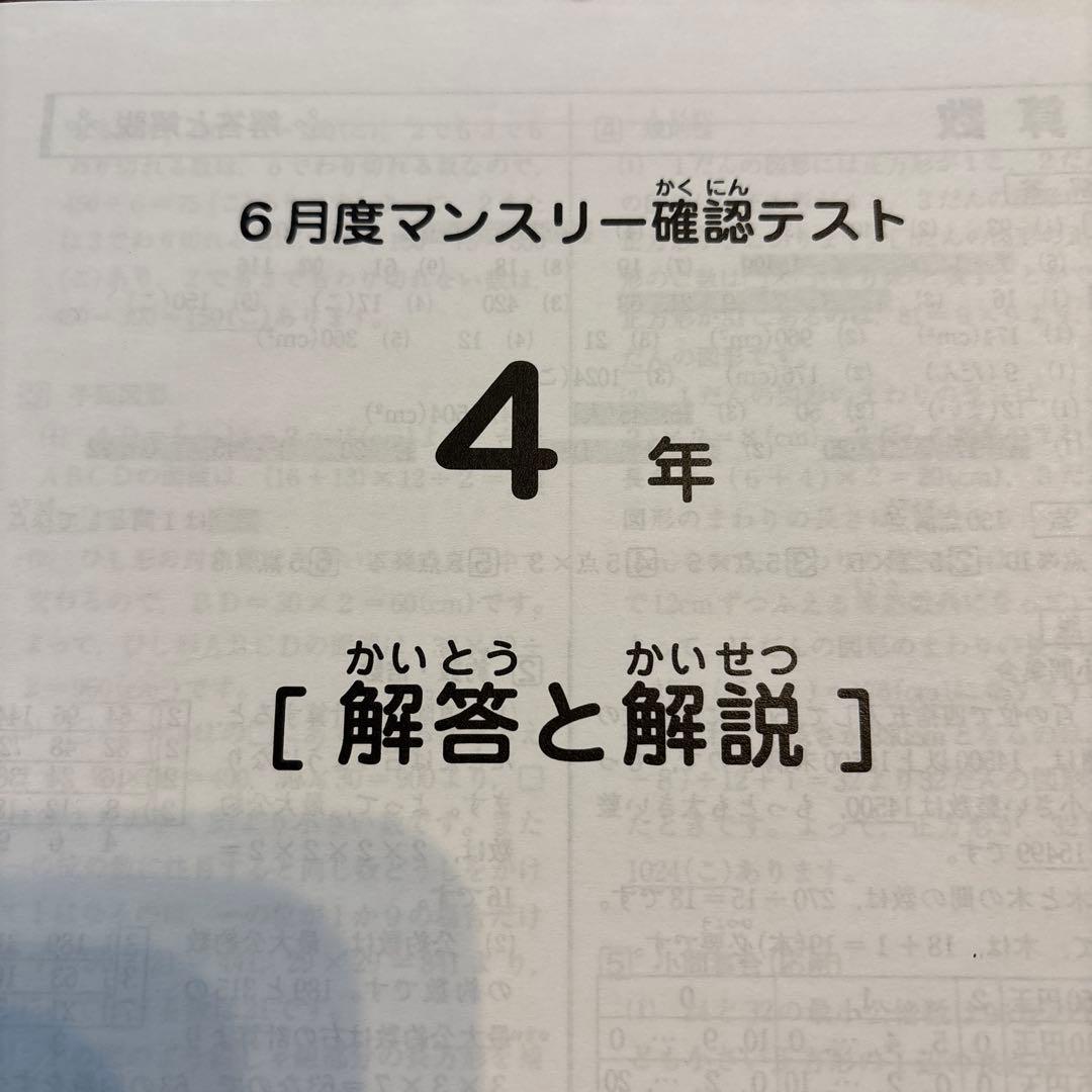 おまけ付き☆4年 マンスリー確認テスト - メルカリ