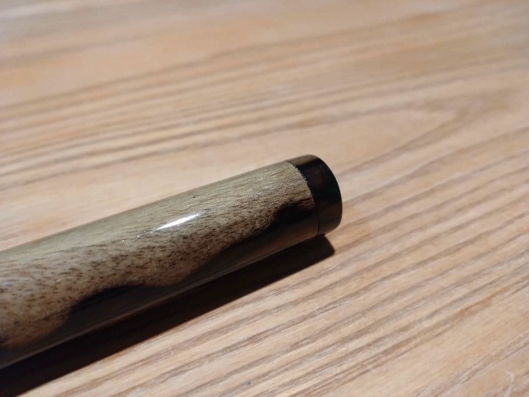 ハンドメイド品】黒柿 笛 横笛 和楽器 7本調子 ドレミ調 一点物 未使用