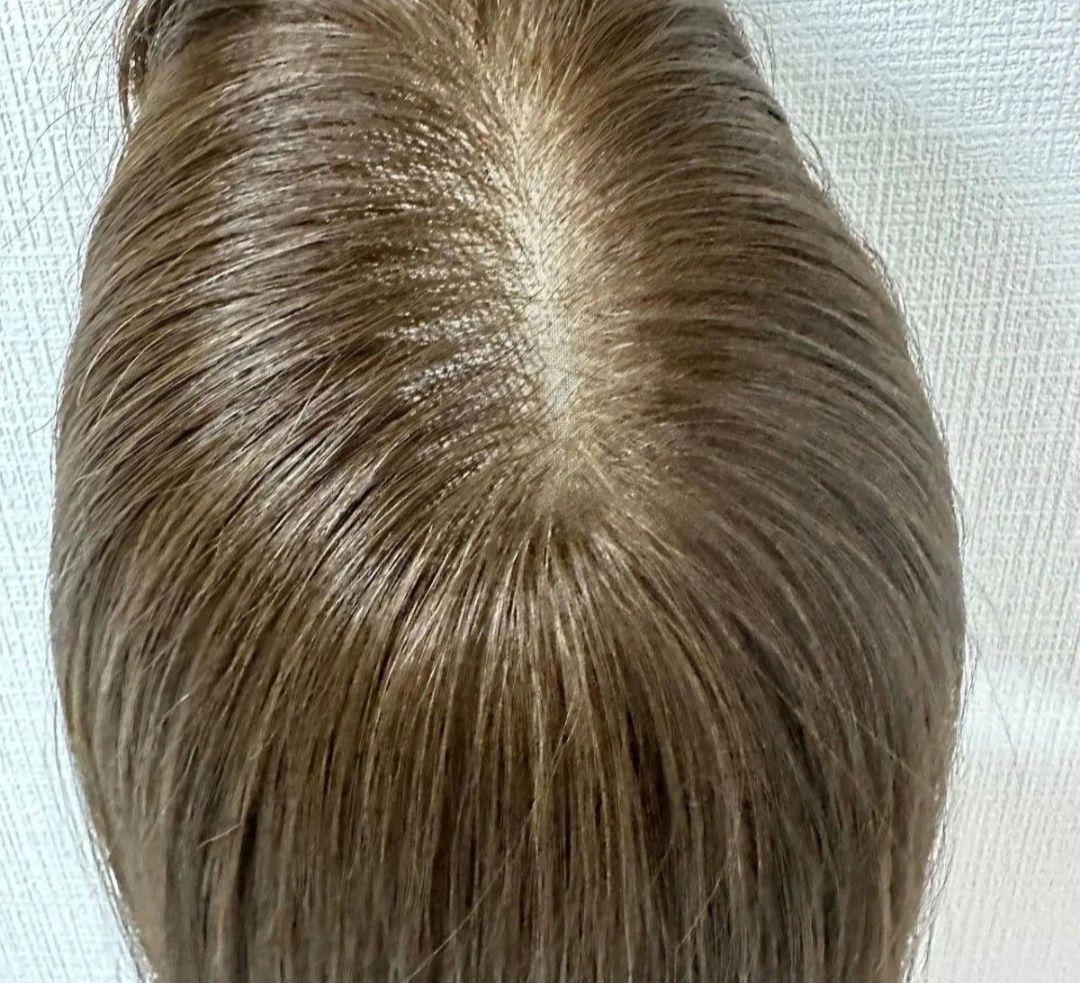 百合子ウィッグ レミー人毛 アッシュブラウン フルウィッグ お値下げ