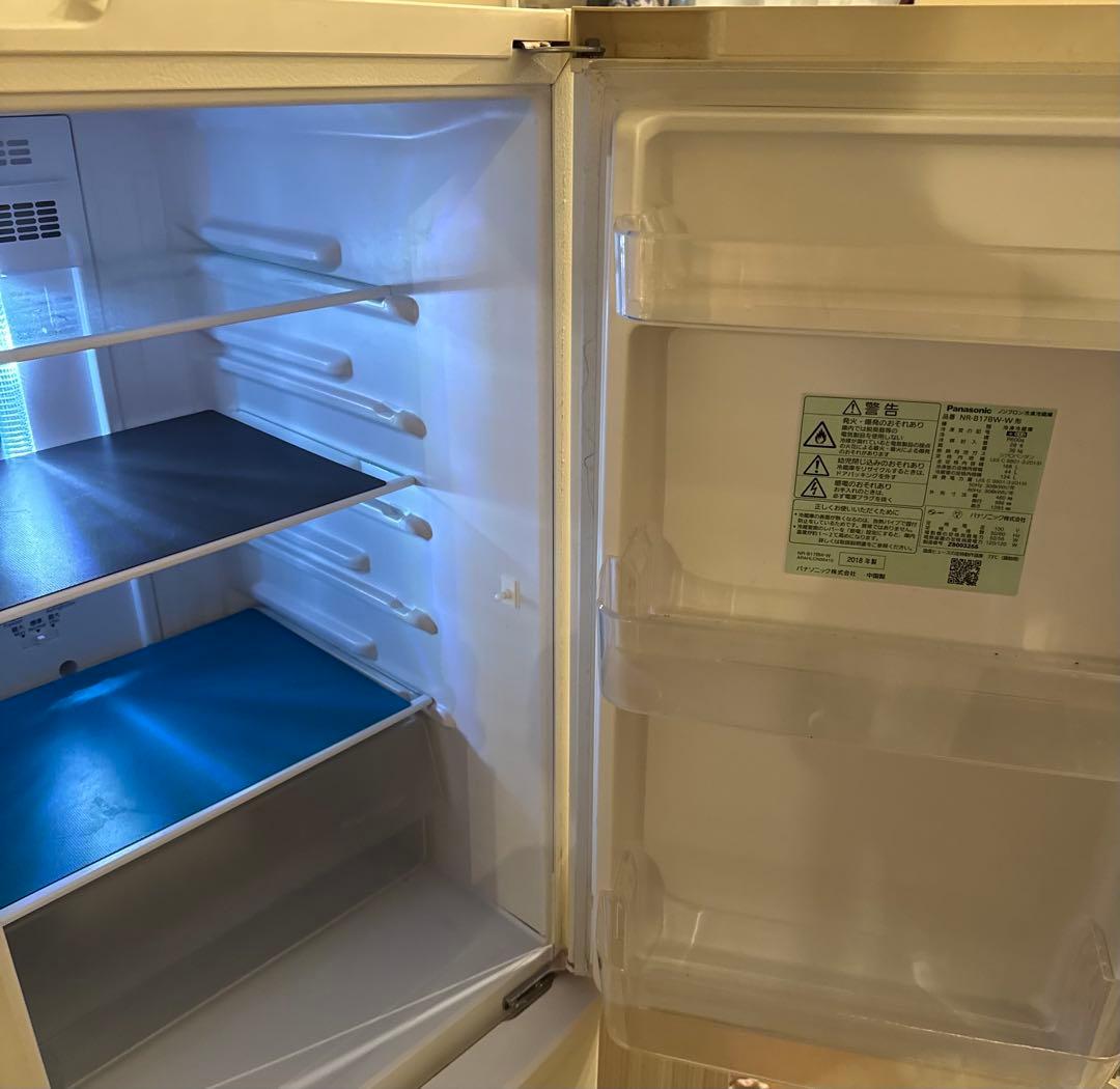 【送料込み】Panasonic冷蔵庫・白　一人暮らし