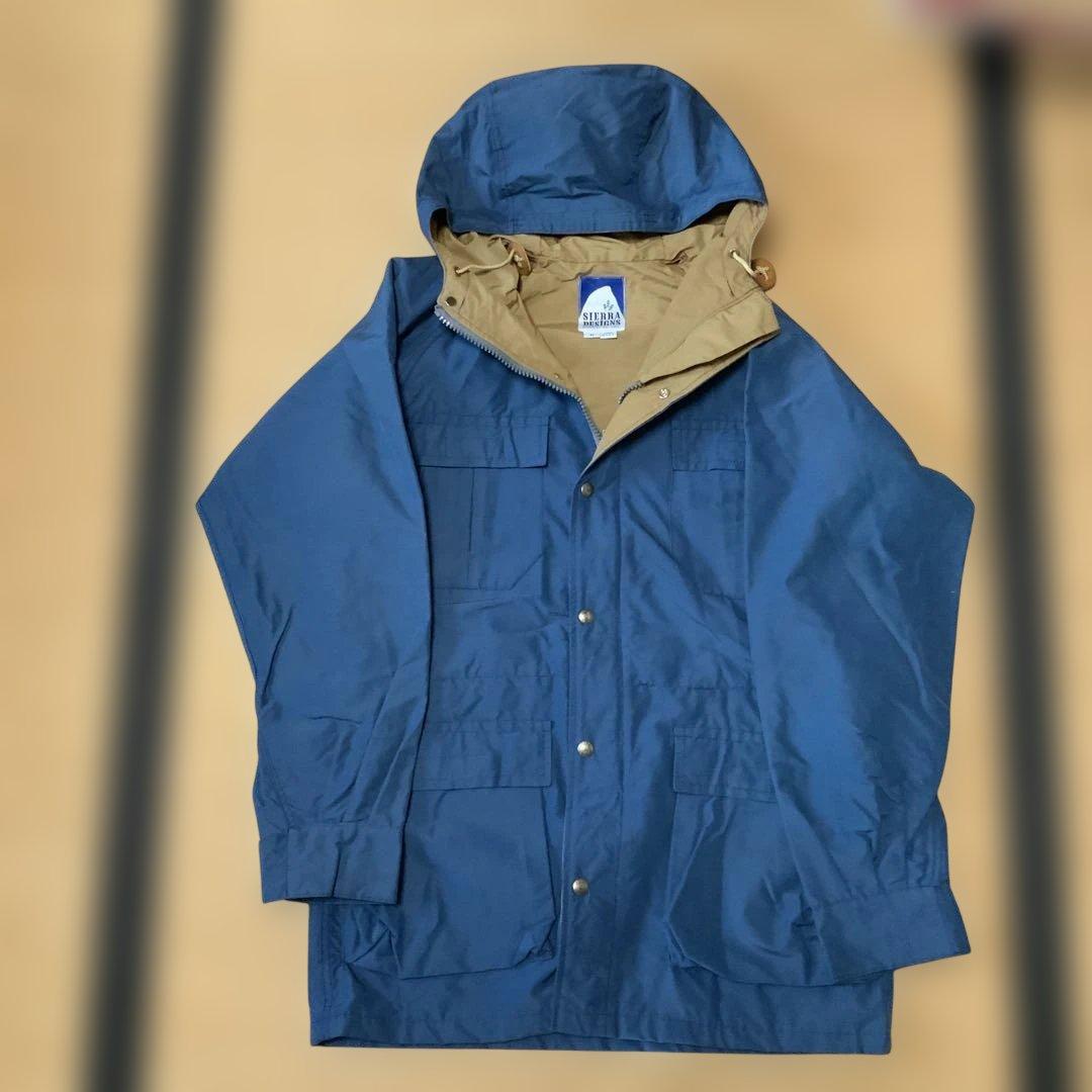 【美品】Sierra Designs 60/40 PARKA ネイビー Sierra Designs 60/40 Mountain Parka Navy S Early Flat Button Old