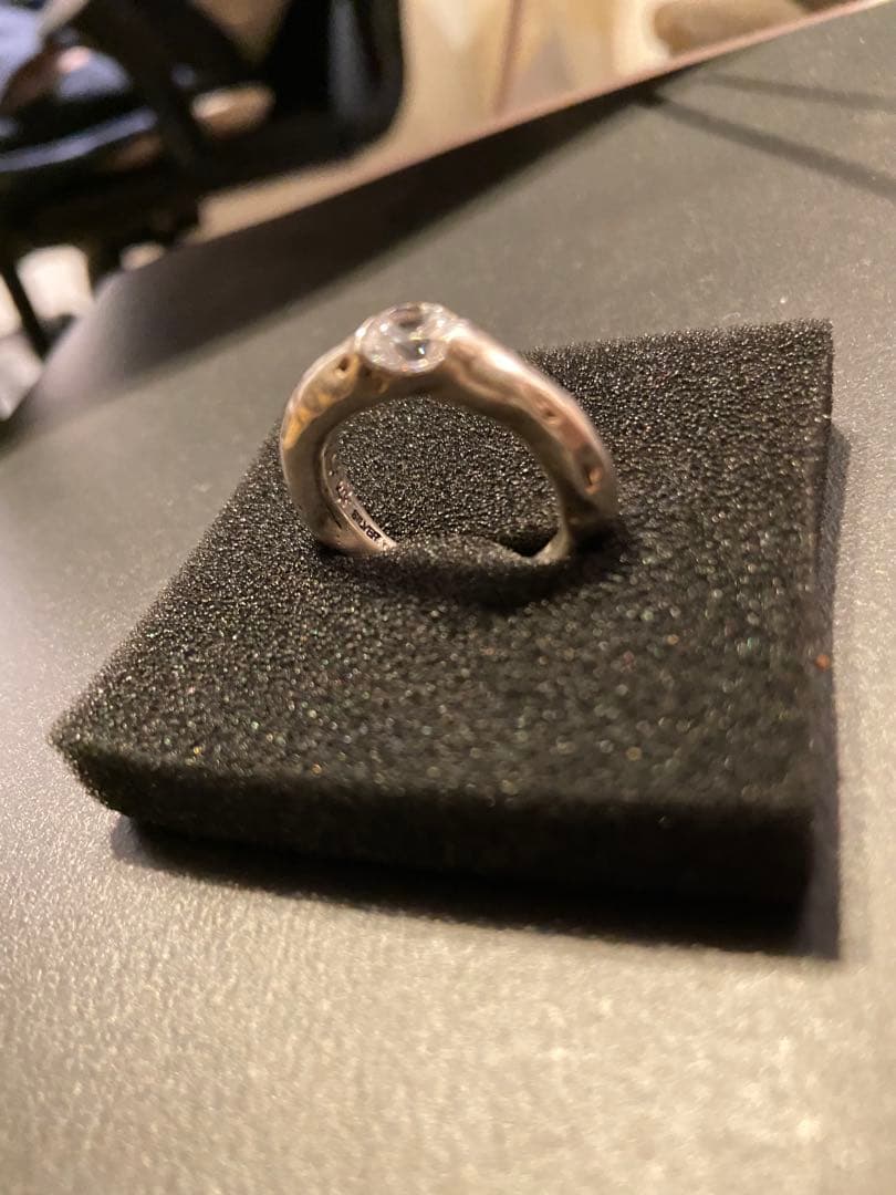 h*u様 大きいサイズ⭐️e.m. シルバー ジルコニアリング 19号 - メルカリ