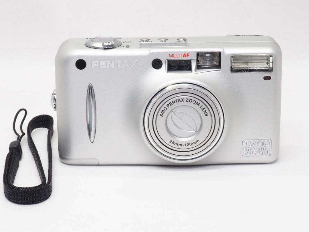 美品■ PENTAX ESPIO 120SW II シルバー 《 動作光学良好 ペンタックス 【中古】PENTAX ESPIO 120SW II シルバー コンパクト