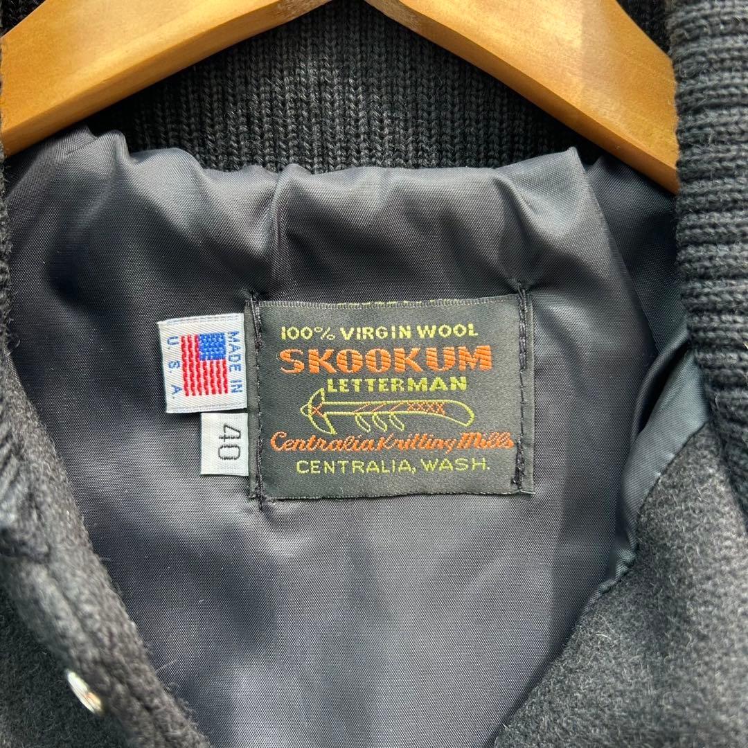 美品】USA製 SKOOKUM スタジャン ファラオジャケット 希少サイズ40