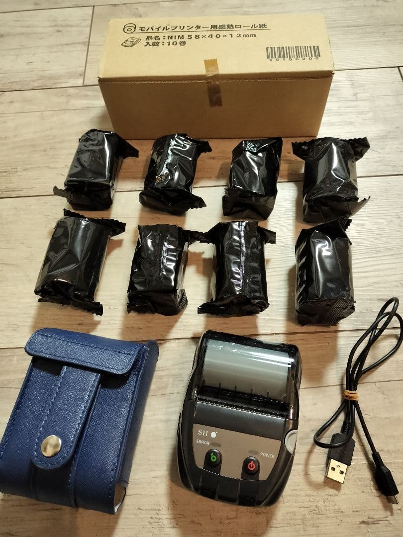 モバイルプリンター SⅡ MP-B20 本体カバー、ロール紙8個セット モバイルプリンター SⅡ MP-B20 本体カバー、ロール紙8個セット - メルカリ