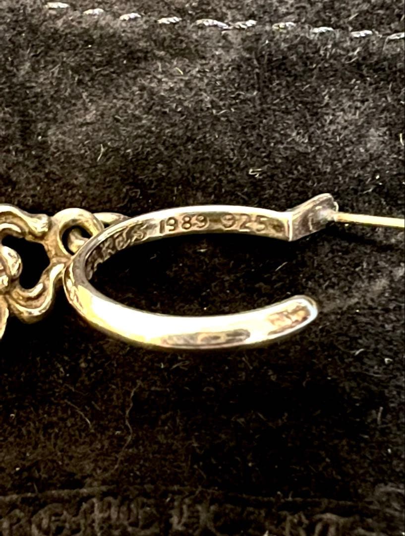 インボイス原本、付属セット付き/クロムハーツ/ダガーフープイヤリング