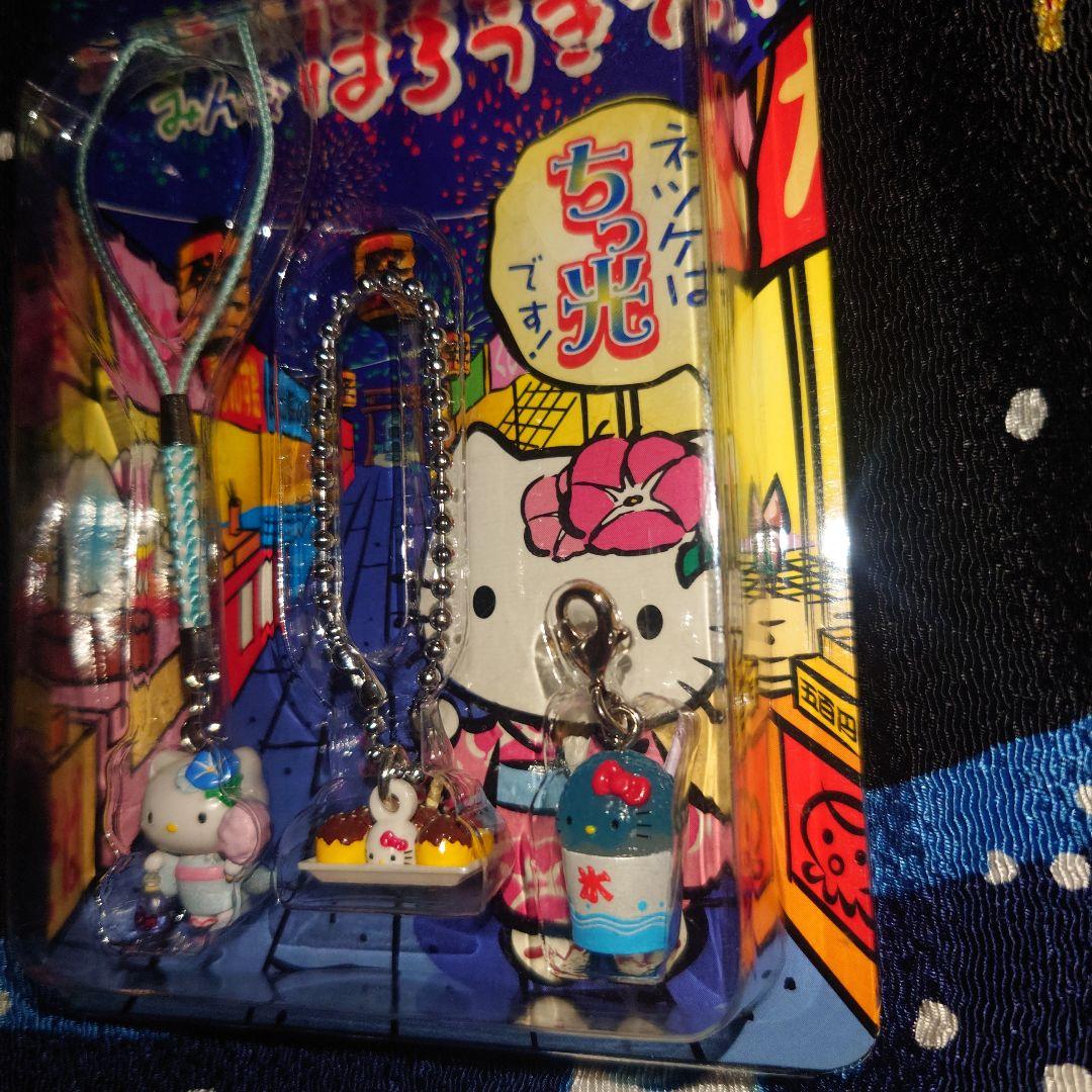 ハローキティ 根付 夏祭り 食べ物 綿あめ かき氷 あれもこれもみんな2005年