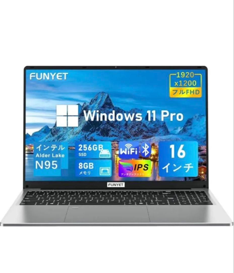 FUNYET 16インチ ノートPC N95 Amazon.co.jp: 2 in 1 タブレット N100 ノートパソコン Windows11 Pro