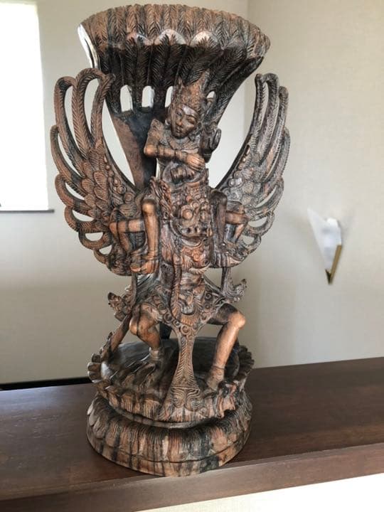 木彫り　インド神　カルーガ カーリー女神像 | ガネーシャ神と開運グッズ