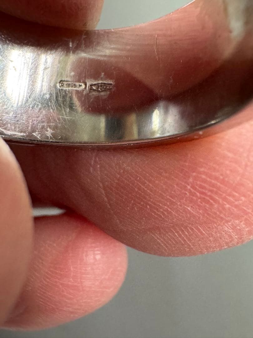 11.4g GUCCI 750 K18WG アイコンリング GG ワイド　17号