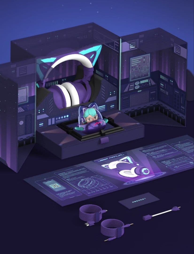 yowu 猫耳ヘッドホン popmart限定(絶版品)