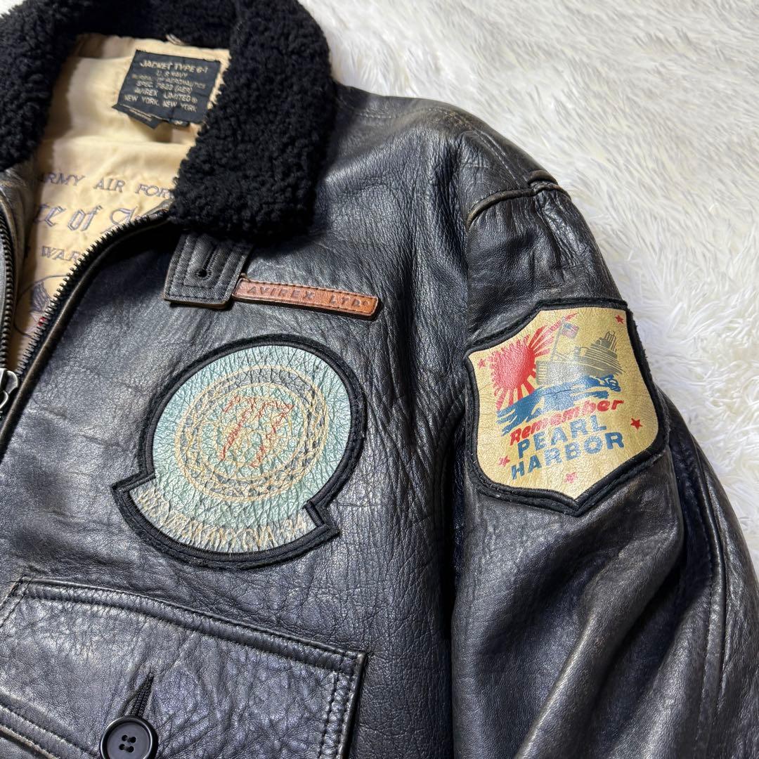 胸タグ】AVIREX G-1 フライト レザージャケット L TOP GUN - メルカリ