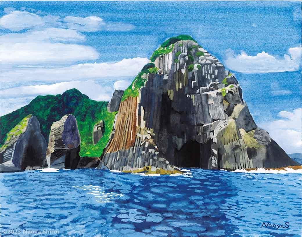 水彩画　ジクレー版画「芥屋の大門」（糸島市） 特集：芥屋の大門散策 | つなぐ糸島 ｜ 糸島観光サイト produced by