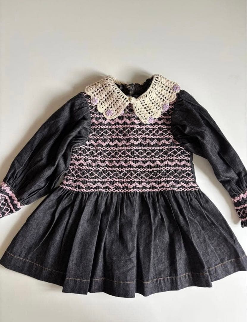 Bonjour diary 限定 チュニックワンピース ブラックデニム - メルカリ