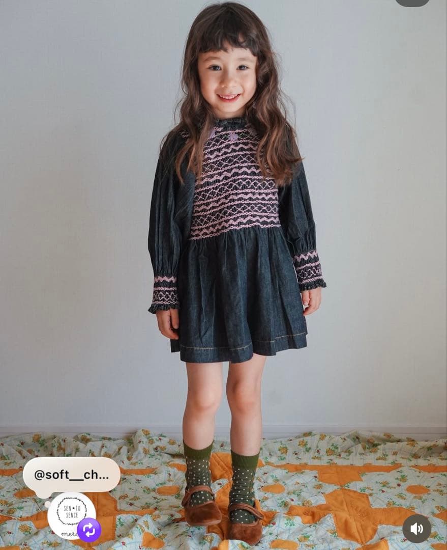 Bonjour diary 限定 チュニックワンピース ブラックデニム - メルカリ