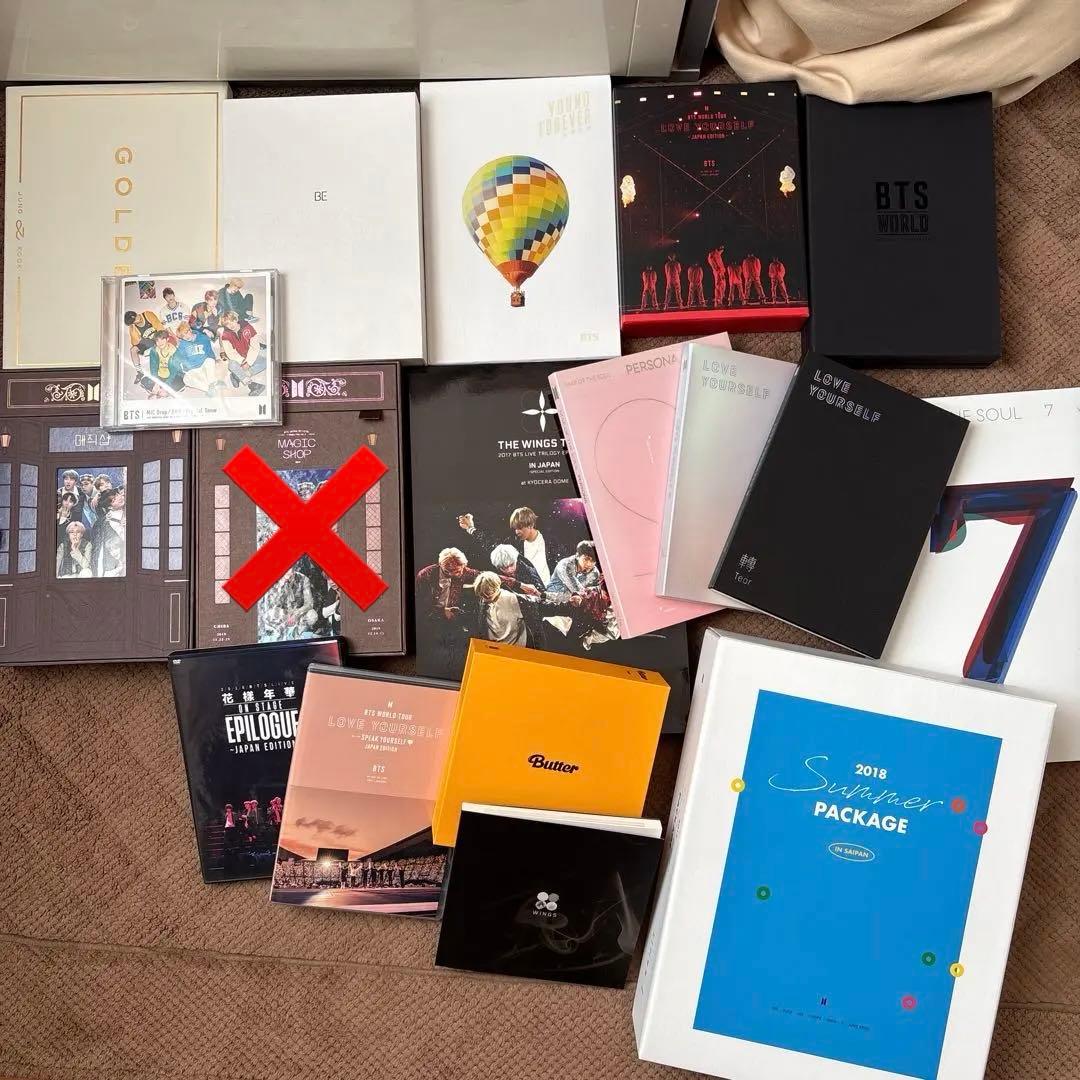 BTSLIVEDVD、CD、アルバム計17点まとめ売り(その他フォトカード等) 追加特典付きで50%オフ！】BTS・SEVENTEENなどの写真集＆Blu-rayセット