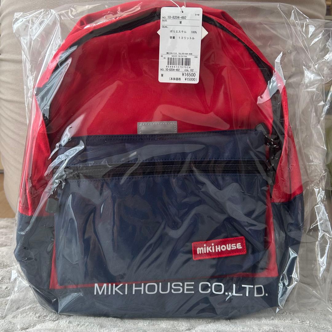 MIKI HOUSE 赤紺 リュック 新品未使用未開封 - メルカリ