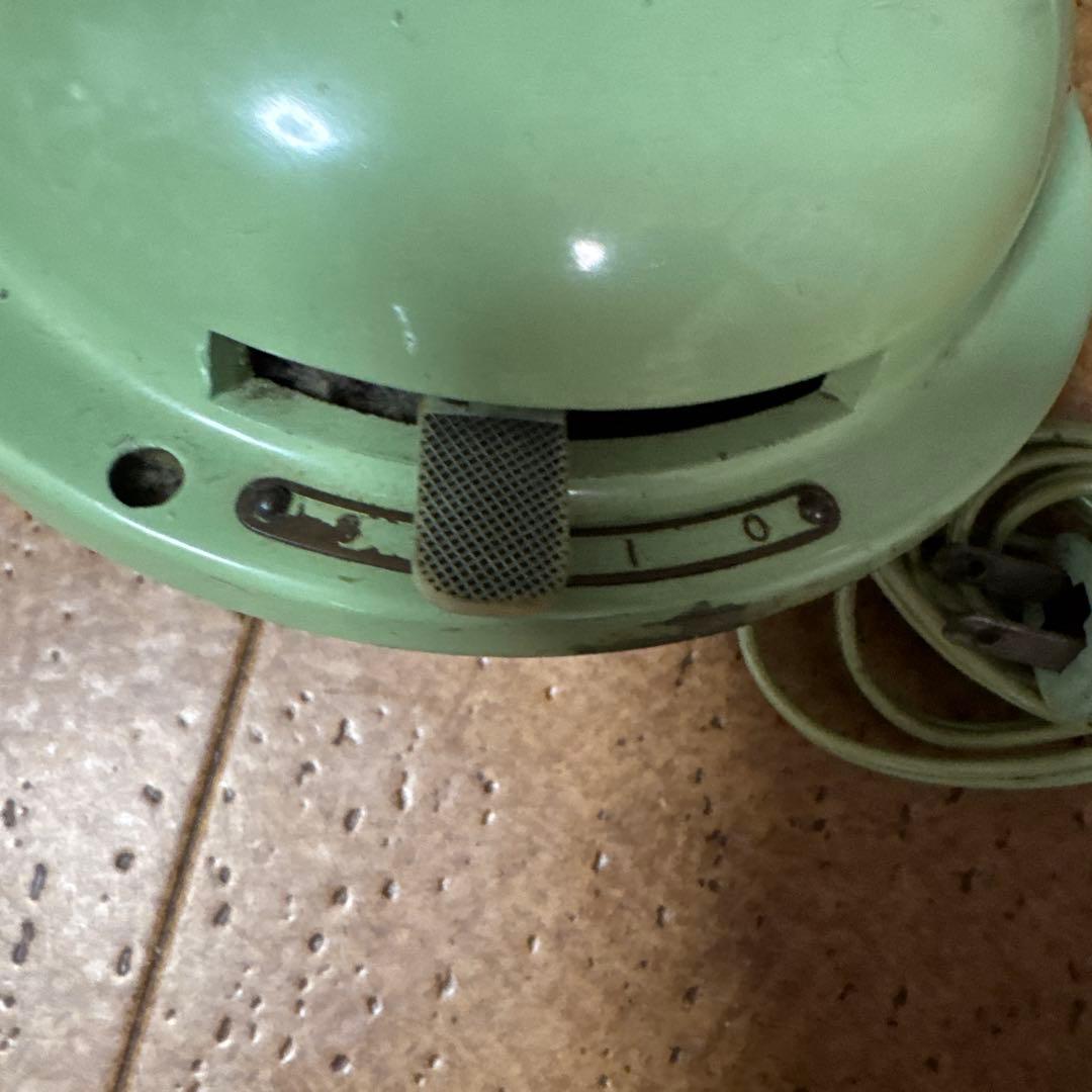 三菱 小型扇風機 レトロ 緑
