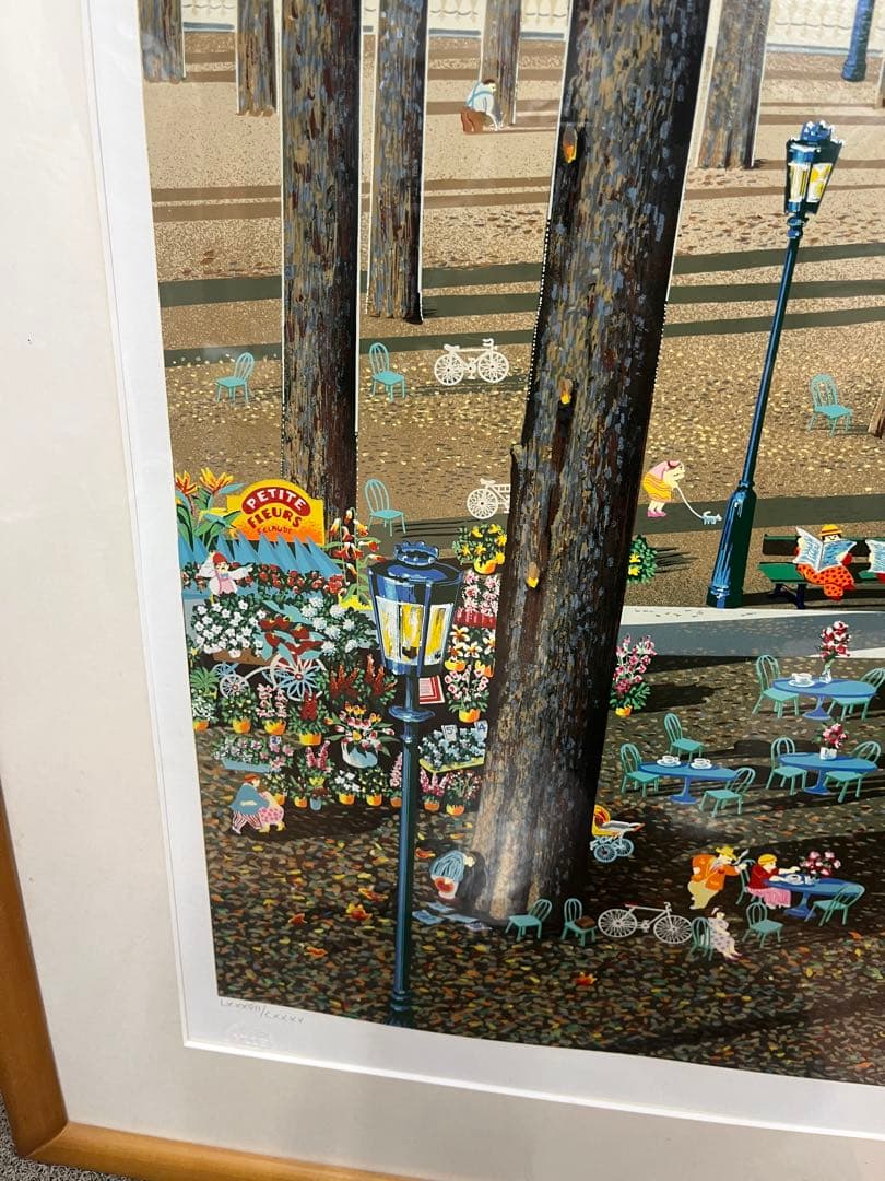 ヒロ・ヤマガタ シルクスクリーン作品 アコーディオンプレイヤー