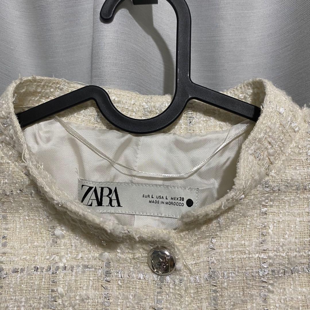 ZARA ザラ ZW COLLECTION テクスチャーショートジャケット - メルカリ