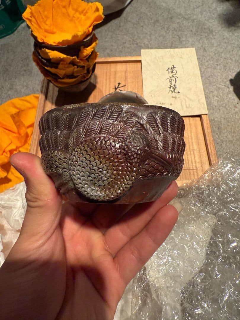 か*る様 (備前手造鶴紋章超細工ぐ茶器)の通販はau PAY マーケット