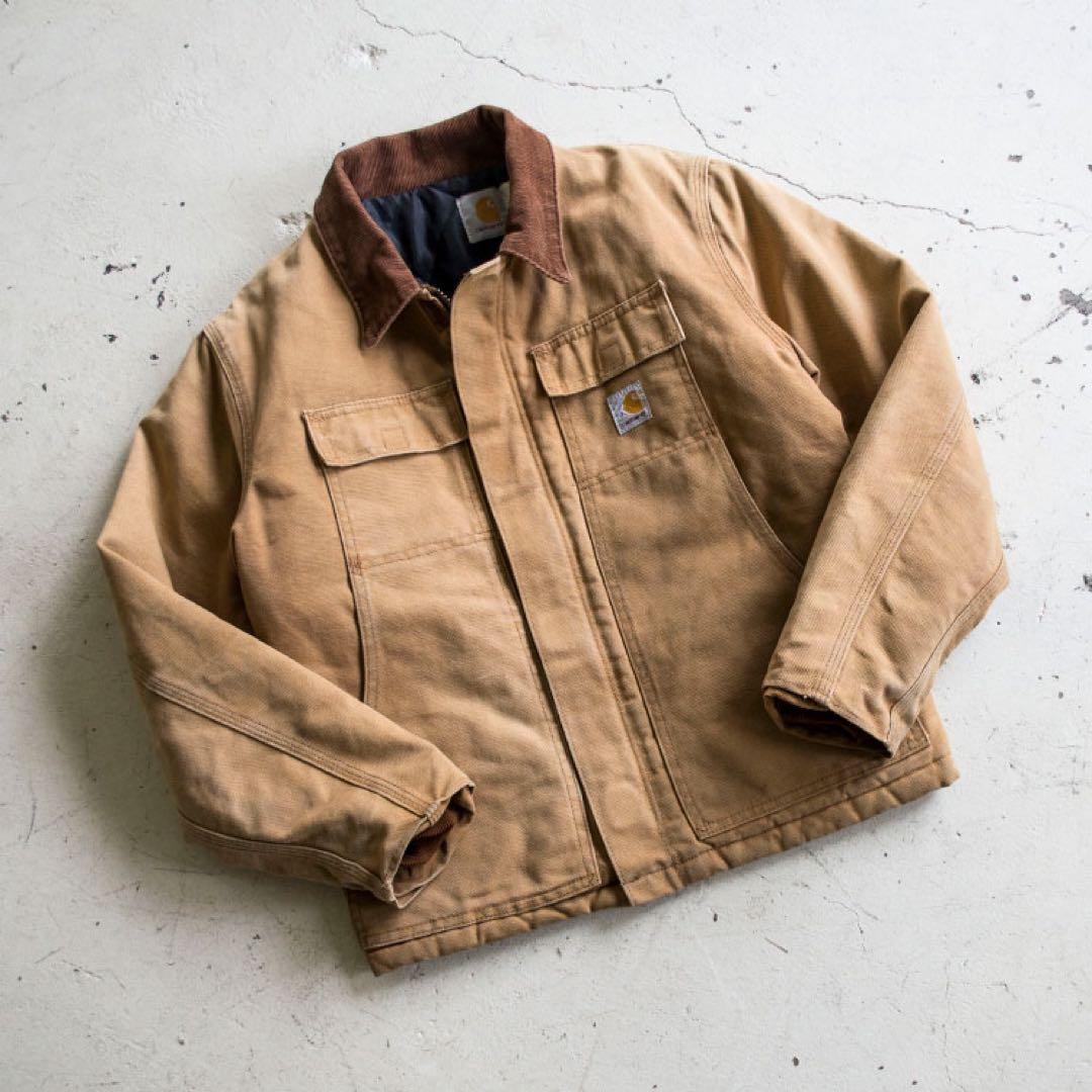 Carhartt ダックジャケット ベージュ 中古・古着通販】CarHartt (カーハート) ダックジャケット ベージュ