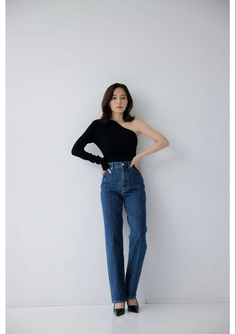 未使用 YANUK anuans Pintuck Straight OAB 23 - メルカリ