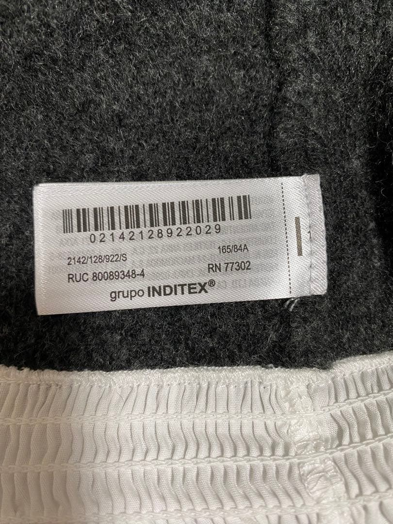 ZARAポプリンコンビニットジャケット ダークグレー S - メルカリ