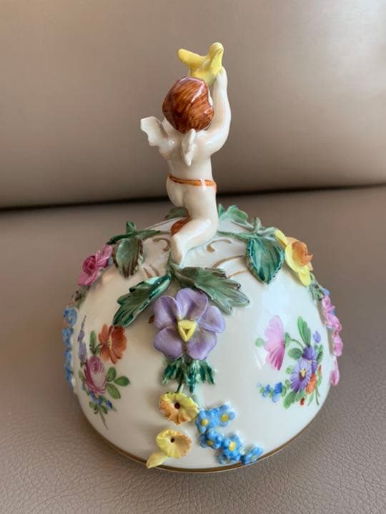 アンティークドレスデン 天使の壺