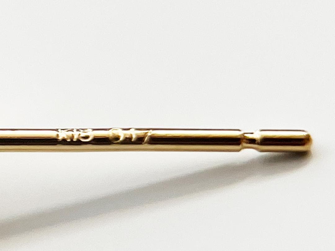 【新品／鑑別書付き】K18 ラボグロウンダイヤモンド ピアス 0.34ct