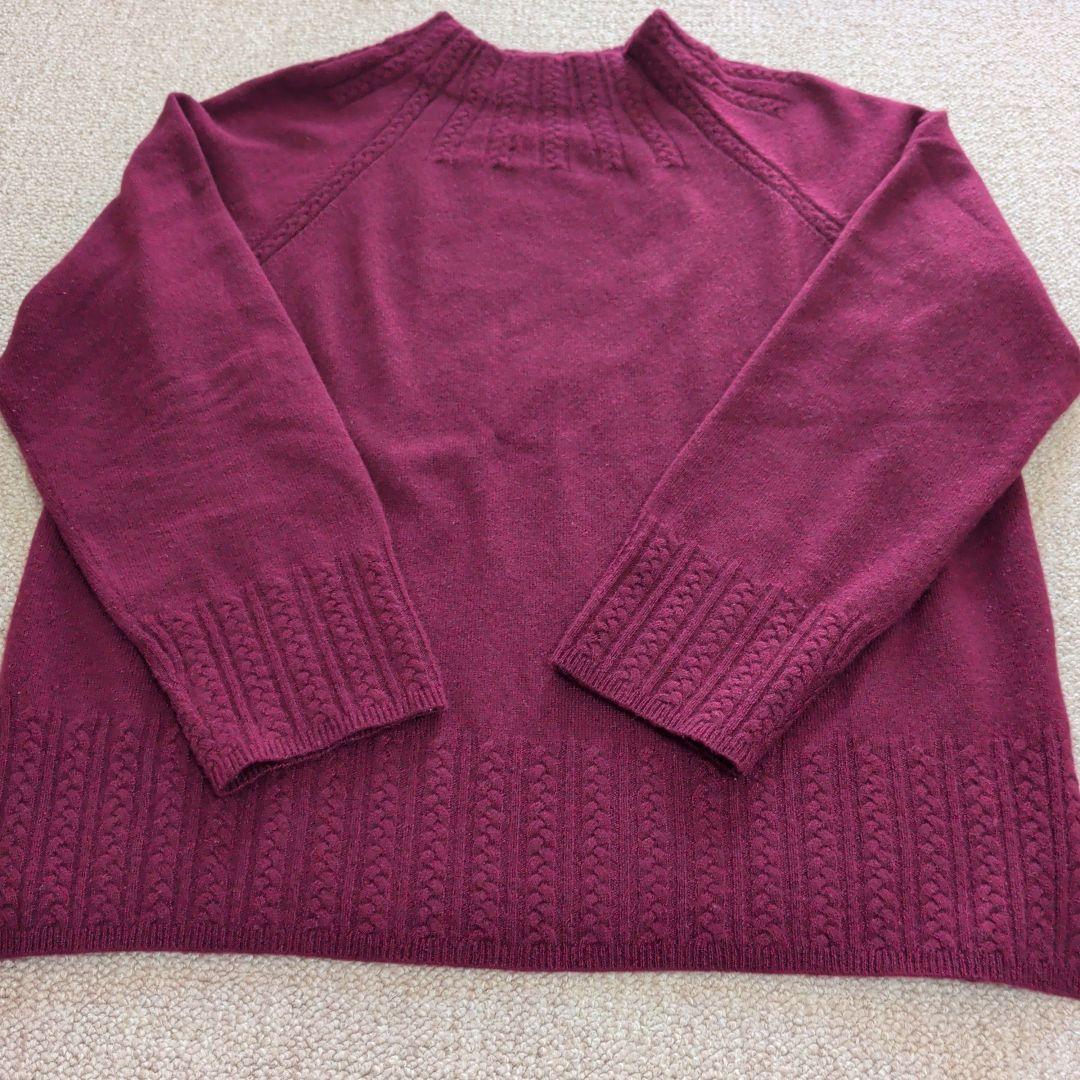 く*ん様 レリアン　カシミアセーター カシミヤ混ケーブルハイネックニット【Leilian WHITE LABEL】|レリアン