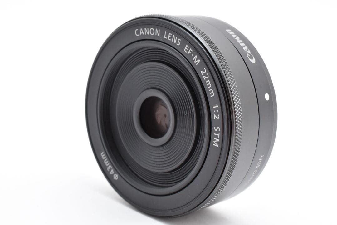【美品】 キヤノン Canon EF-M 22mm F2 STM ブラック