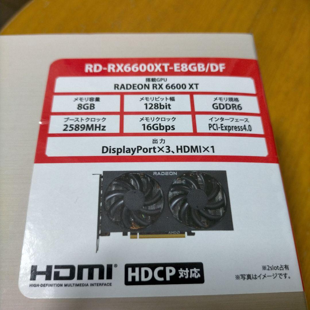 AMD Radeon RD-RX6600XT-E8GB/DF グラフィックボード