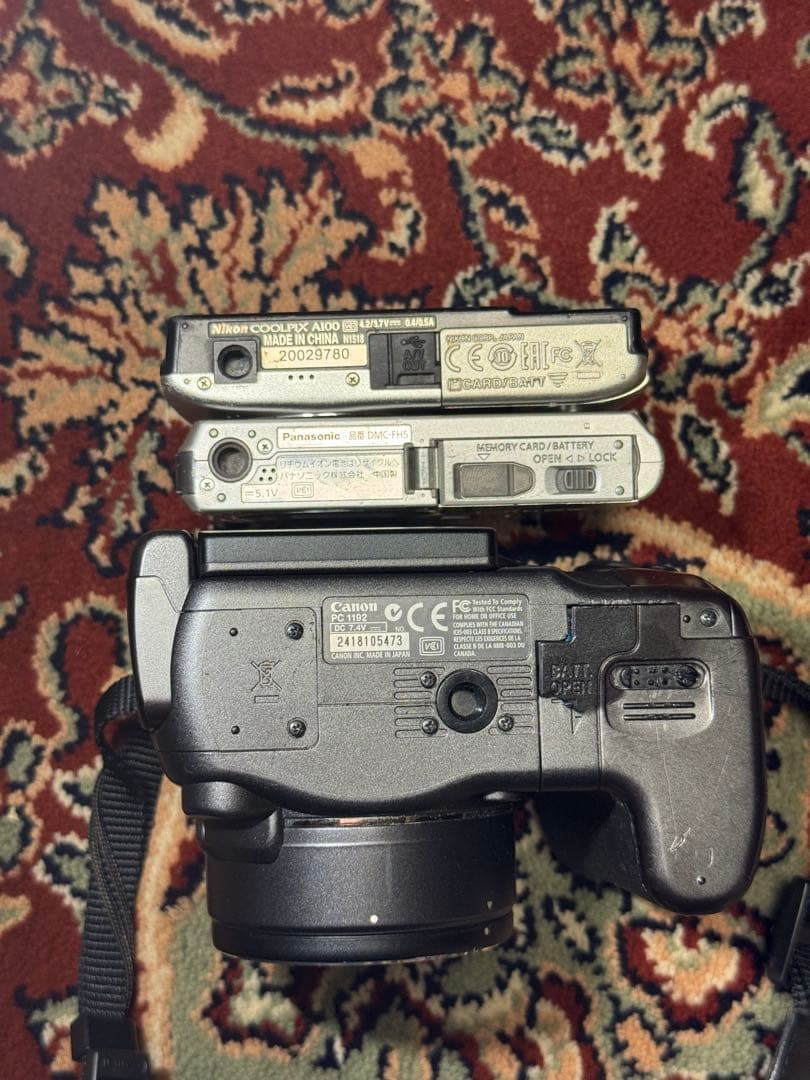 デジタルカメラセット Canon Panasonic【ジャンク】