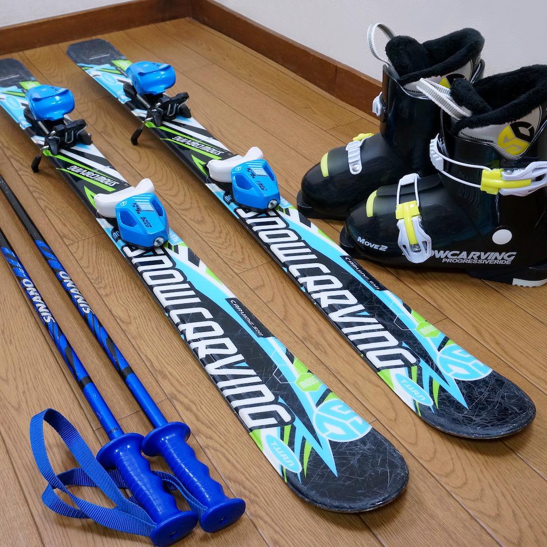 メンテ済 110cm 靴20cm SNOWCARVING スキーセット - メルカリ
