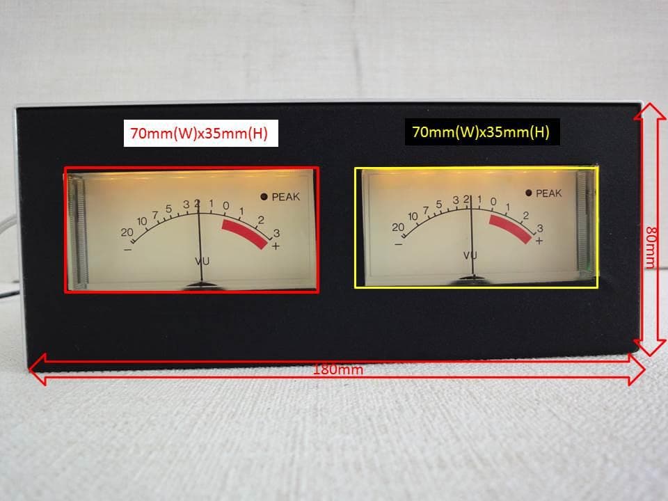 自作ステレオVUメーター222号機（YAMAHAワイド大型・ピーク付） - メルカリ