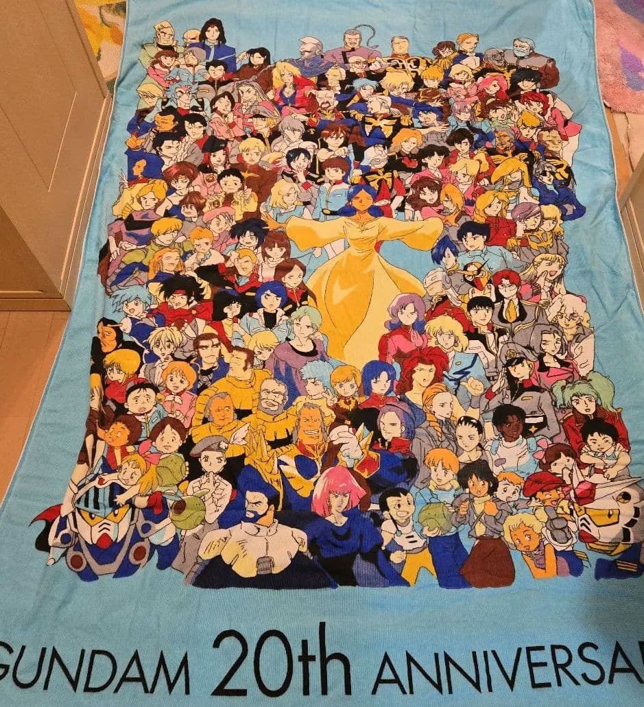 ガンダム 20th ANNIVERSARY タオルケット ガンダム 20th ANNIVERSARY タオルケット