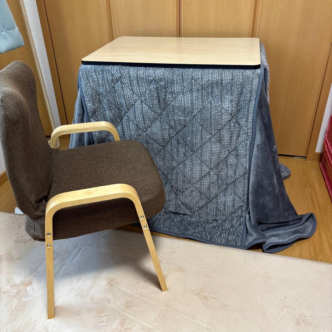 木製テーブルと椅子 こたつ布団セット 楽天市場】【布団椅子付き】こたつ コタツ セット ハイタイプ 長方形