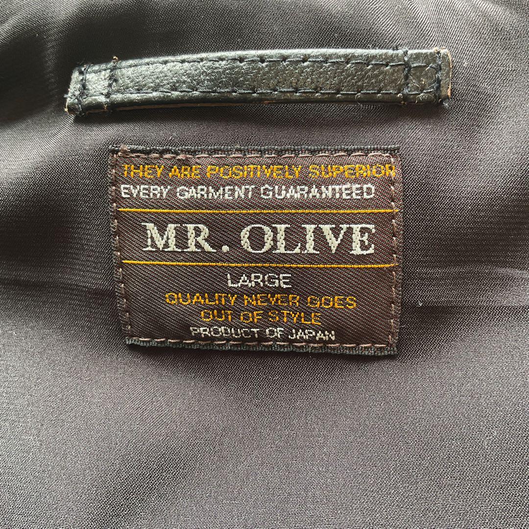 未使用✨ MR.OLIVE アンティーク ヘアーシープ レザー A-2 L 黒 - メルカリ