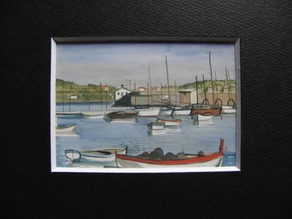 中西 利雄、滞船、希少な額装用画集より、美品、新品額装付 中西 利雄、滞船、希少な額装用画集より、美品、新品額装付 - メルカリ