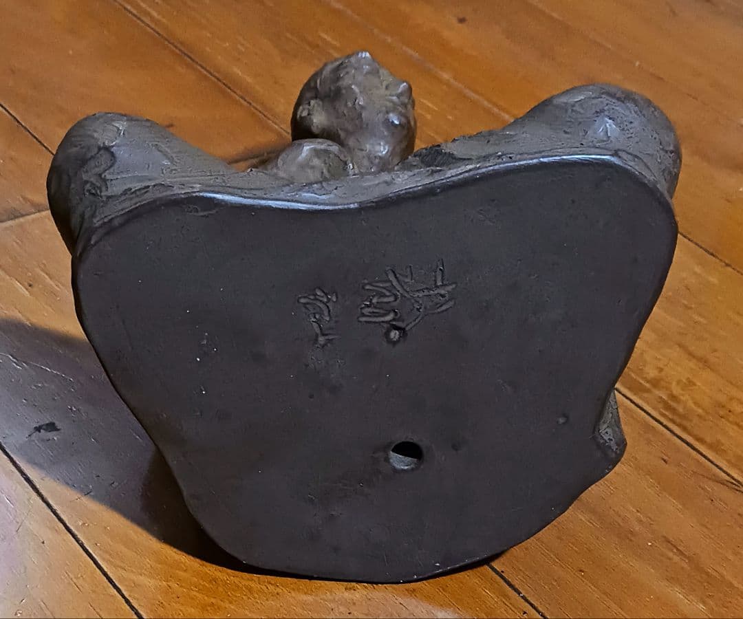 高価ホビー・楽器・アート - 細井平洲銅像 高さ22cm 共箱付 片岡静観作